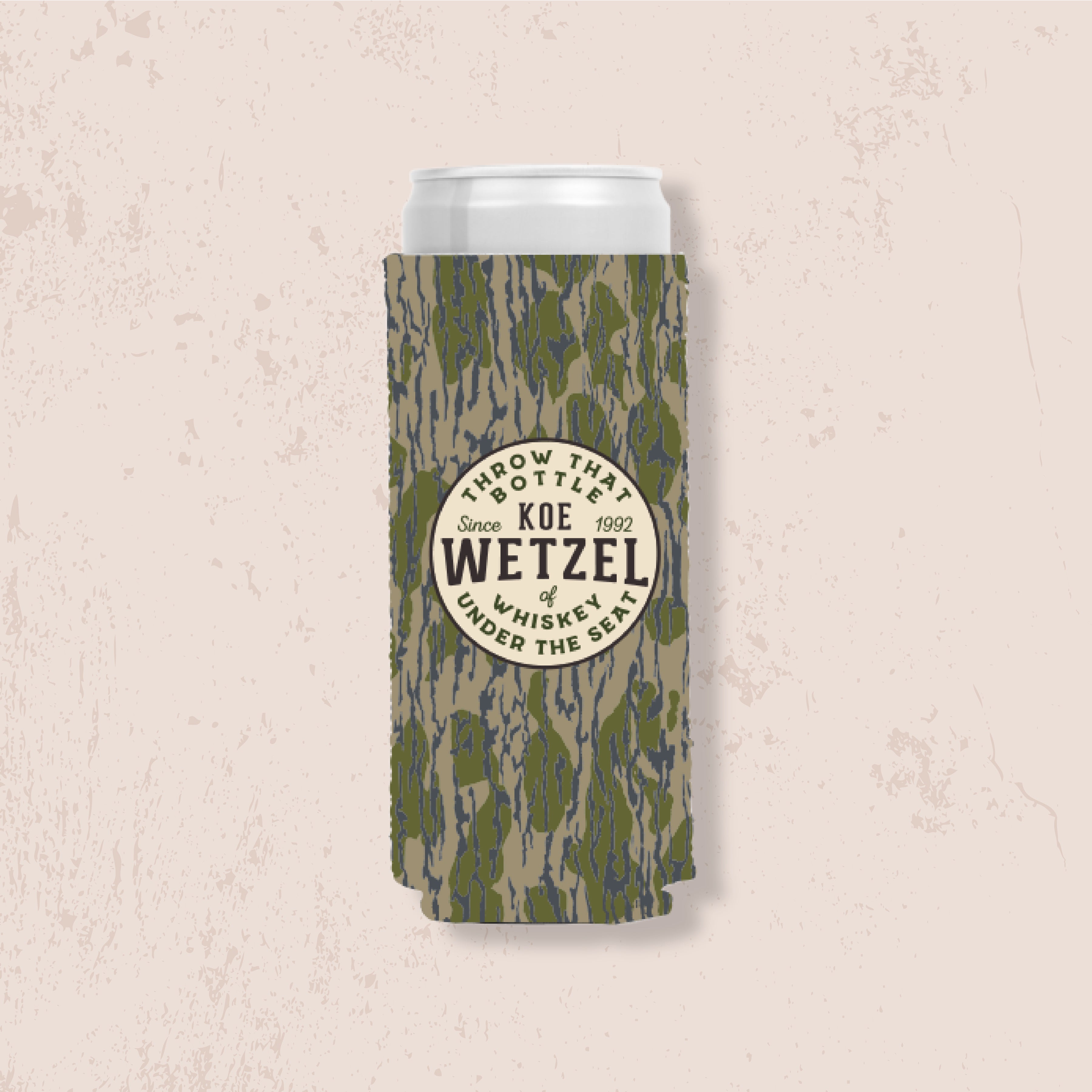 Feb. 28 Slim Can Camo Koozie