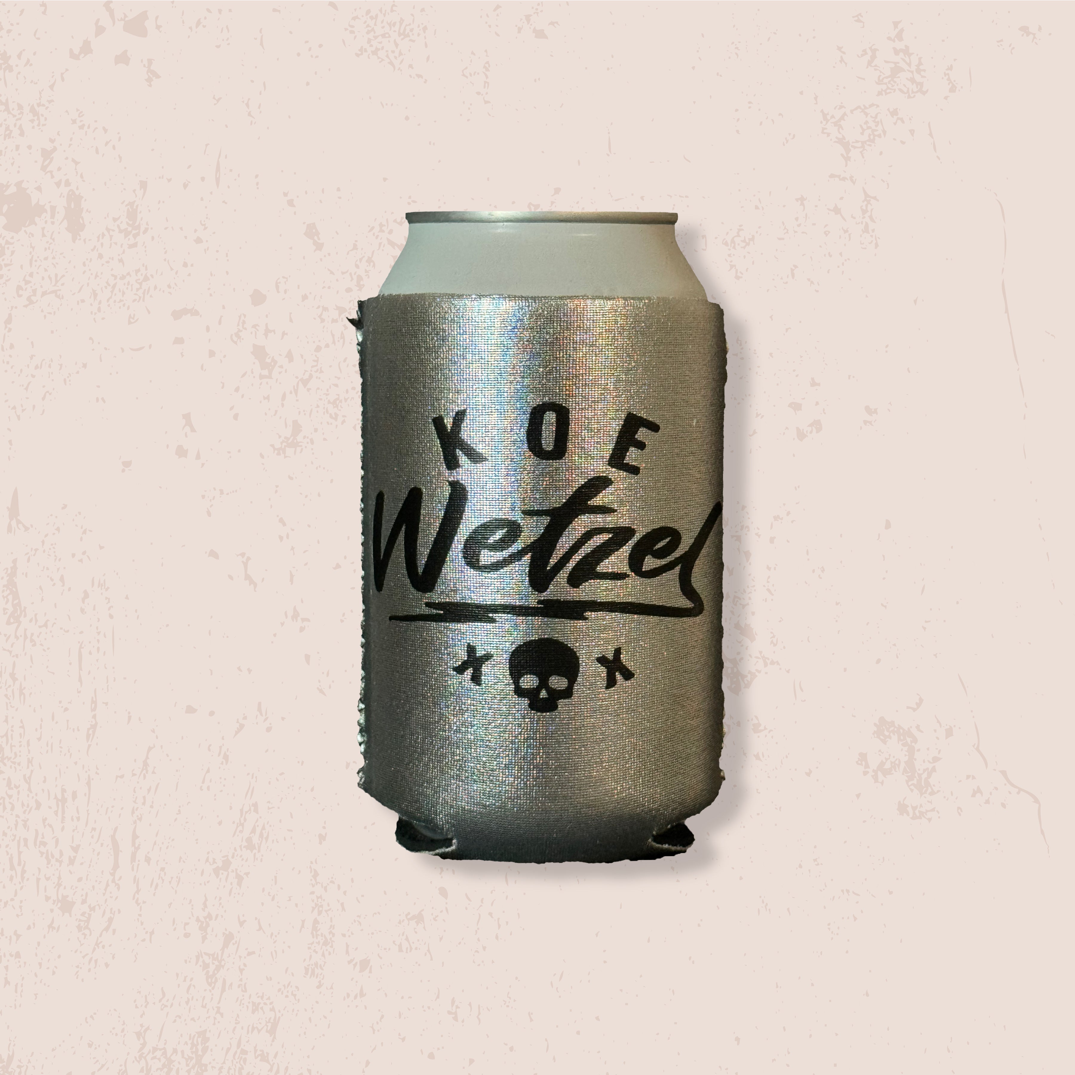 Metallic Skull Koozie